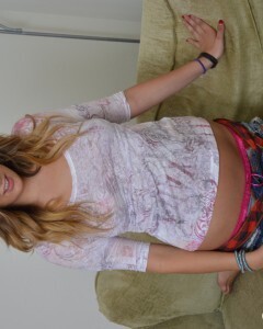 Sexy outdoor stripping after classes are finished