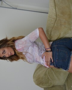 Sexy outdoor stripping after classes are finished