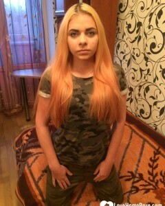 Military beauty gets completely naked on camera