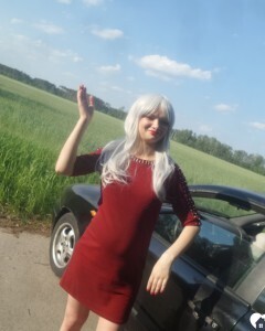 Beautiful blonde wants you in her car