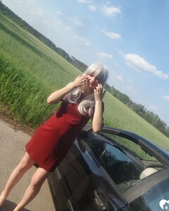 Beautiful blonde wants you in her car