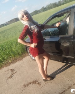 Beautiful blonde wants you in her car