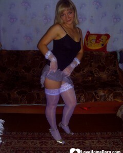 Lust beauty in stockings teases the camera