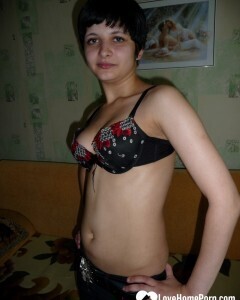 Smoking babysitter displays her pussy for the job