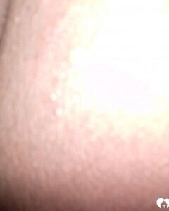 Ebony beauty strips off her fishnet shirt