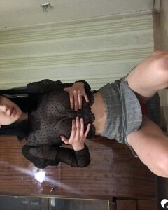 Busty beauty loves showing off her rack