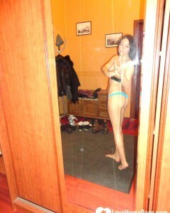 Eating a banana and posing naked for you