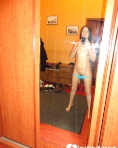 Eating a banana and posing naked for you