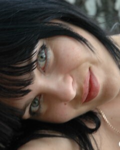 Lusty mom in lingerie posing in the woods