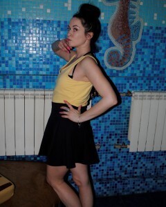 Because my wife was away, the babysitter knew we could have some fun.