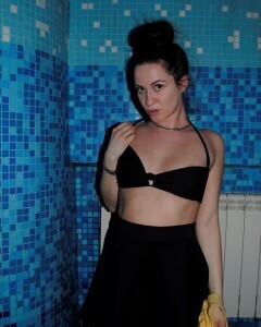 Because my wife was away, the babysitter knew we could have some fun.