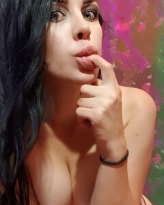 Brunette with a big booty in high heels