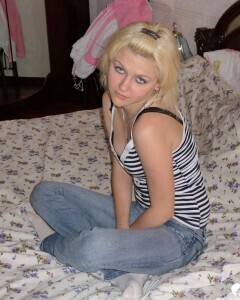 My girlfriend loves posing for the camera