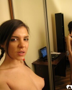 Just a lonely girl fooling around naked