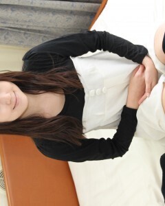 Stunning Asian in stockings munches on a cock