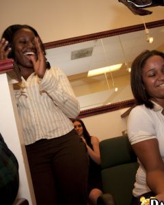 beautiful MILFs getting horny at the hardcore office party 