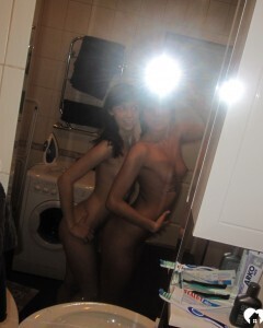 Amazing lesbian beauties play with some cream