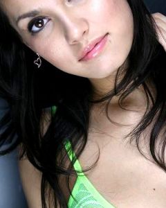 Maria Ozawa teasing in her mini green skirt