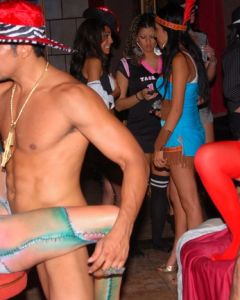 Hot long leg bikini blonde