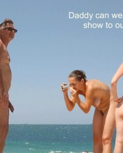 True nudist daddy daughter with captions