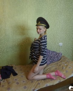 Girlfriend teases with a hot outfit before stripping