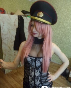 Girlfriend teases with a hot outfit before stripping