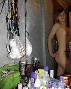 Petite teen slowly strips off her clothes