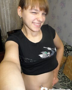 Petite teen slowly strips off her clothes