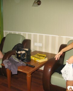 Gorgeous lesbian strip and pleasure one another's slit