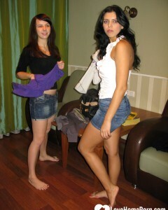 Gorgeous lesbian strip and pleasure one another's slit