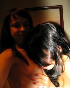 Gorgeous lesbian strip and pleasure one another's slit