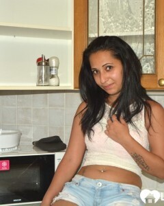 Spreading in the kitchen for my husband