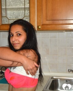 Spreading in the kitchen for my husband