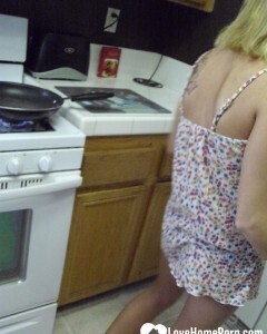 My wife really enjoys cooking while naked