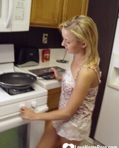 My wife really enjoys cooking while naked