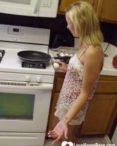 My wife really enjoys cooking while naked