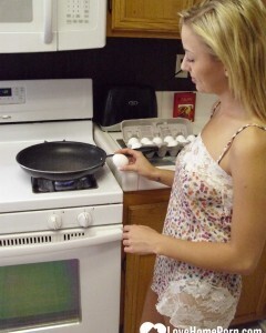 My wife really enjoys cooking while naked