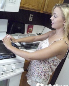 My wife really enjoys cooking while naked