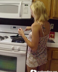 My wife really enjoys cooking while naked