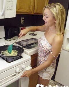 My wife really enjoys cooking while naked