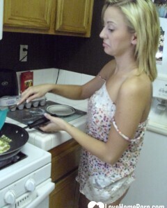 My wife really enjoys cooking while naked