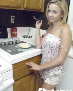 My wife really enjoys cooking while naked