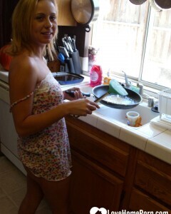 My wife really enjoys cooking while naked