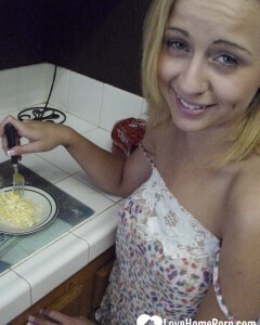 My wife really enjoys cooking while naked