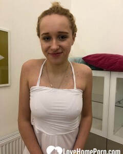 Teasing on a public staircase while naked