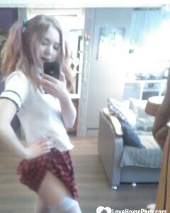 I got myself a naughty schoolgirl outfit