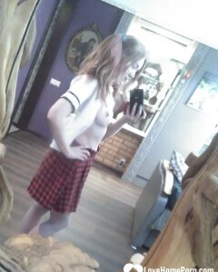 I got myself a naughty schoolgirl outfit