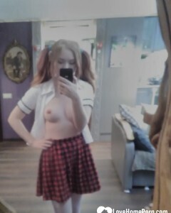 I got myself a naughty schoolgirl outfit
