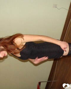 Stripping off my black dress for you