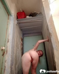 Stunning babe taking some selfies on a chair